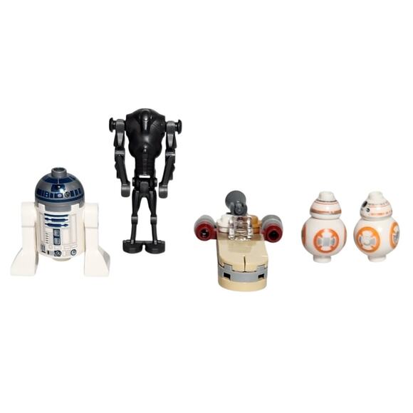 Lego Star Wars Droids Lot Of 4 With Luke's X-34 Landspeeder Pre-owned - Picture 1 of 8